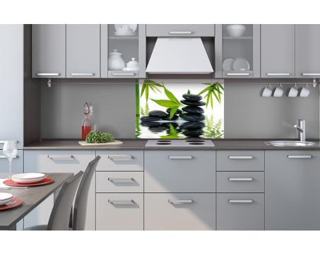Küchenrückwand Dibond - Zen Steine 60 x 40 cm