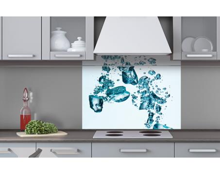 Küchenrückwand Dibond - Eiswürfel 80 x 60 cm