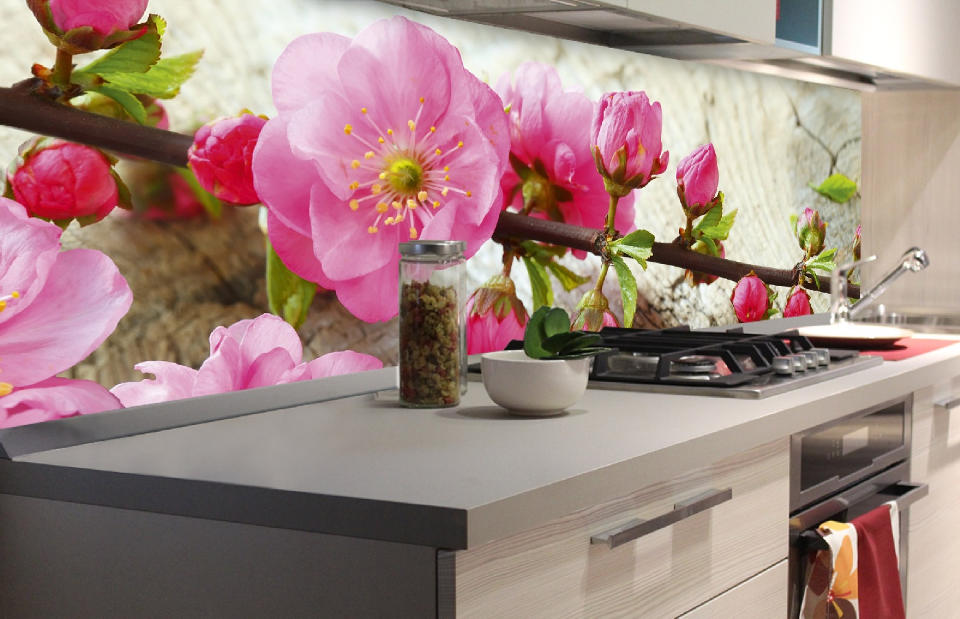 Küchenrückwand Folie - Sakura 180 x 60 cm
