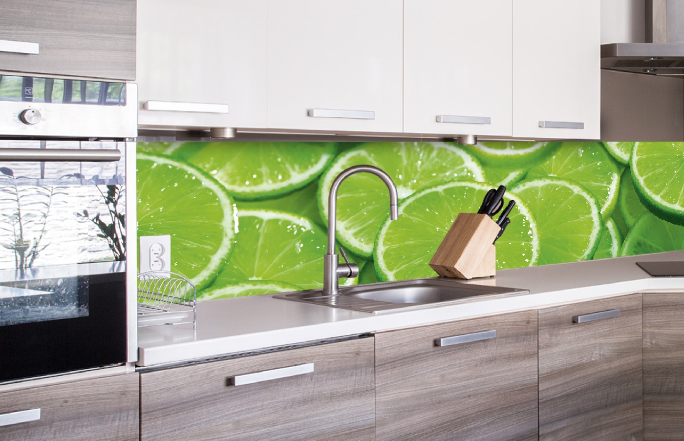 Küchenrückwand Folie - Limone 260 x 60 cm