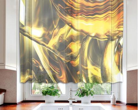 Gardinen - Goldene Drähte 140 x 120 cm