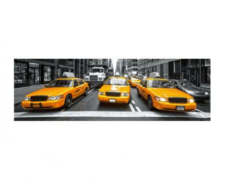 Küchenrückwand Glas - Gelbe Taxis