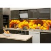 Küchenrückwand Glas - Sonnenblumen