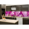 Küchenrückwand Glas - Lila Blütenblätter
