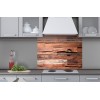 Küchenrückwand Plexiglas - Holzwand 80 x 60 cm