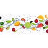 Vlies Fototapete - Obst in Wasser 375 x 150 cm 
