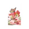 Vlies Fototapete - Schmetterling und Orchideen 150 x 250 cm 