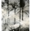 Vlies Fototapete - Palmen Abstrakt 225 x 250 cm 