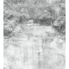 Vlies Fototapete - Wasserfall Abstrakt l 225 x 250 cm 