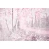 Vlies Fototapete - Rosa Wald Abstrakt 375 x 250 cm 