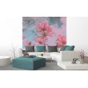 Vlies Fototapete - Pinke Blumen Abstrakt 225 x 250 cm 