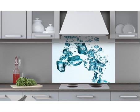 Küchenrückwand Plexiglas - Eiswürfel 80 x 60 cm