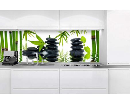 Küchenrückwand Dibond - Zen Steine 180 x 60 cm
