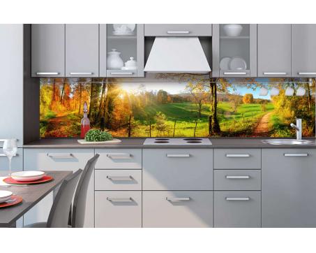 Küchenrückwand Plexiglas - Wiese 240 x 60 cm