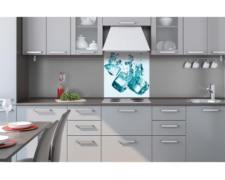 Küchenrückwand Dibond - Eiswürfel 60 x 60 cm