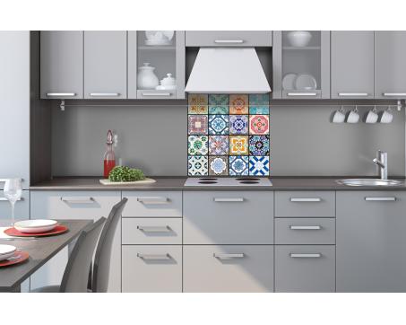 Küchenrückwand Plexiglas - Azulejos 60 x 60 cm
