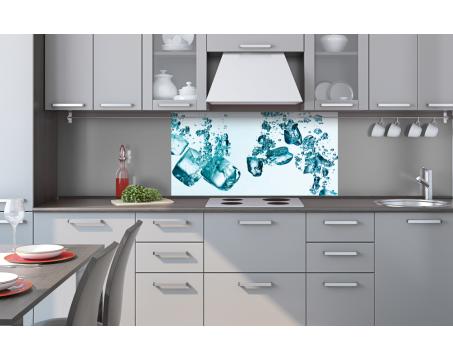 Küchenrückwand Dibond - Eiswürfel 80 x 40 cm