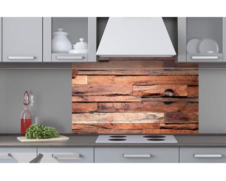 Küchenrückwand Plexiglas - Holzwand 100 x 60 cm