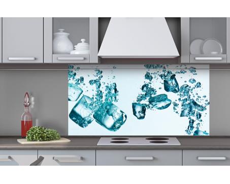 Küchenrückwand Plexiglas - Eiswürfel 80 x 40 cm