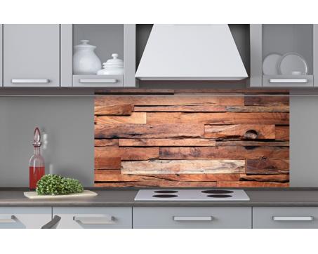 Küchenrückwand Plexiglas - Holzwand 80 x 40 cm