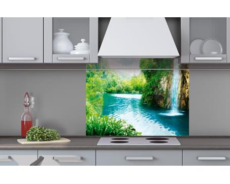 Küchenrückwand Plexiglas - Entspannung im Wald 80 x 60 cm