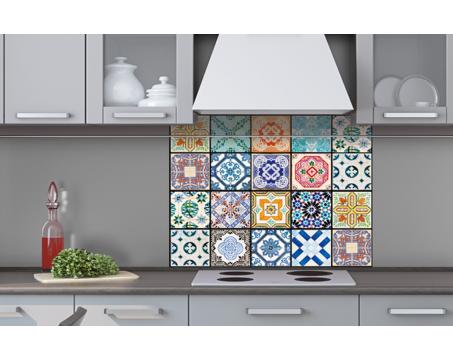 Küchenrückwand Plexiglas - Azulejos 80 x 60 cm