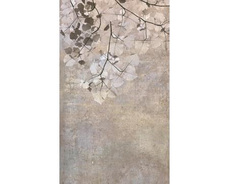 Vlies Fototapete - Beige Blätter Abstrakt 150 x 250 cm 