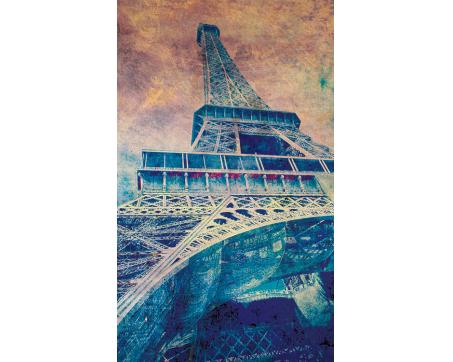Vlies Fototapete - Eiffelturm Abstrakt l 150 x 250 cm 