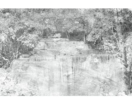 Vlies Fototapete - Wasserfall Abstrakt l 375 x 250 cm 