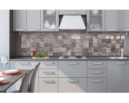 Küchenrückwand Plexiglas - hölzerne Bank 240 x 60 cm