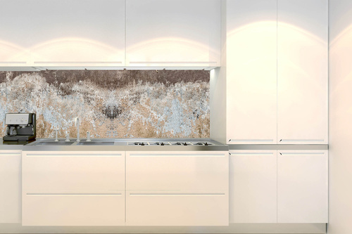 Küchenrückwand Folie - Betonwand Mit Rissen 180 x 60 cm