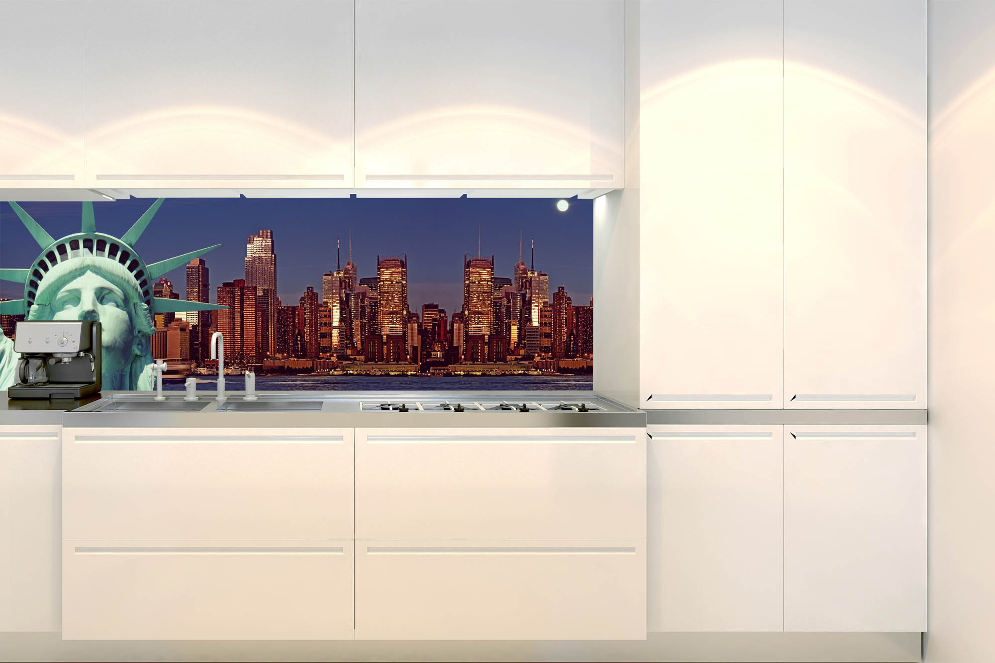 Küchenrückwand Folie - Freiheitsstatue 180 x 60 cm