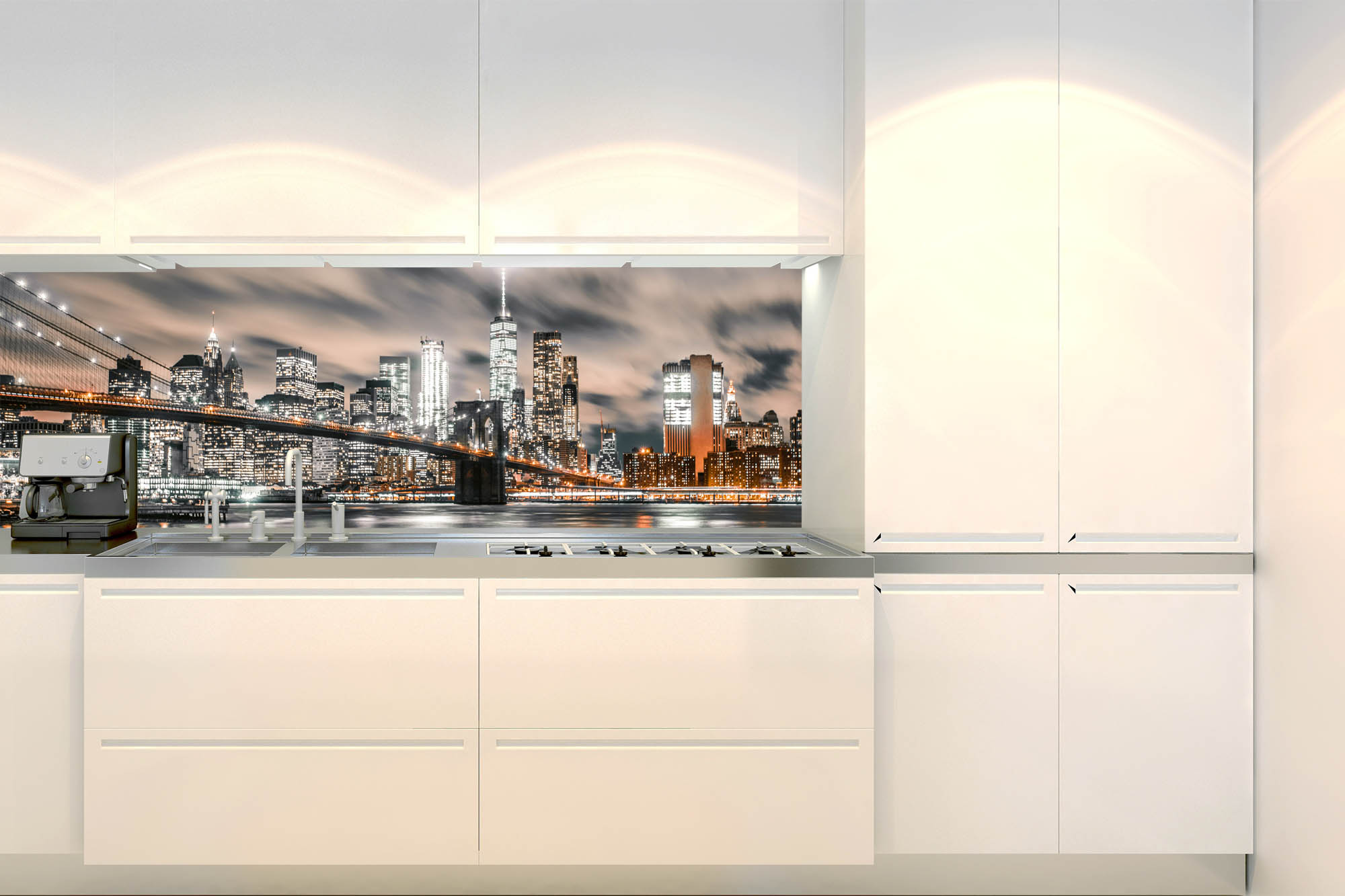 Küchenrückwand Folie - Innenstadt von Manhattan 180 x 60 cm