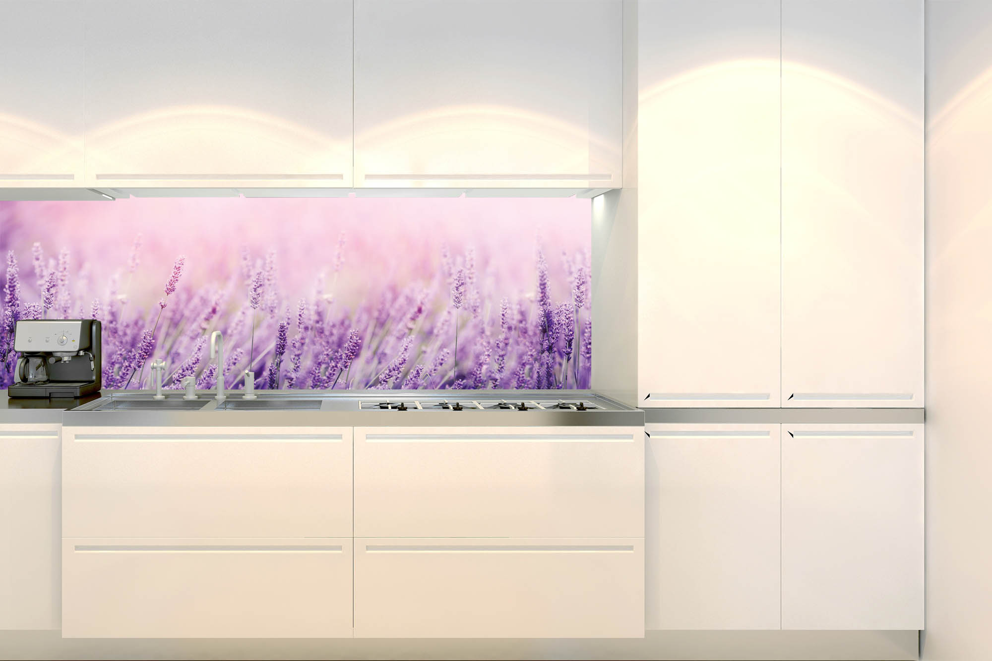 Küchenrückwand Folie - Lavendel 180 x 60 cm