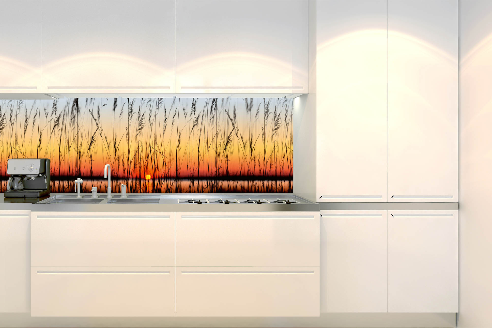 Küchenrückwand Folie - Schilf 180 x 60 cm