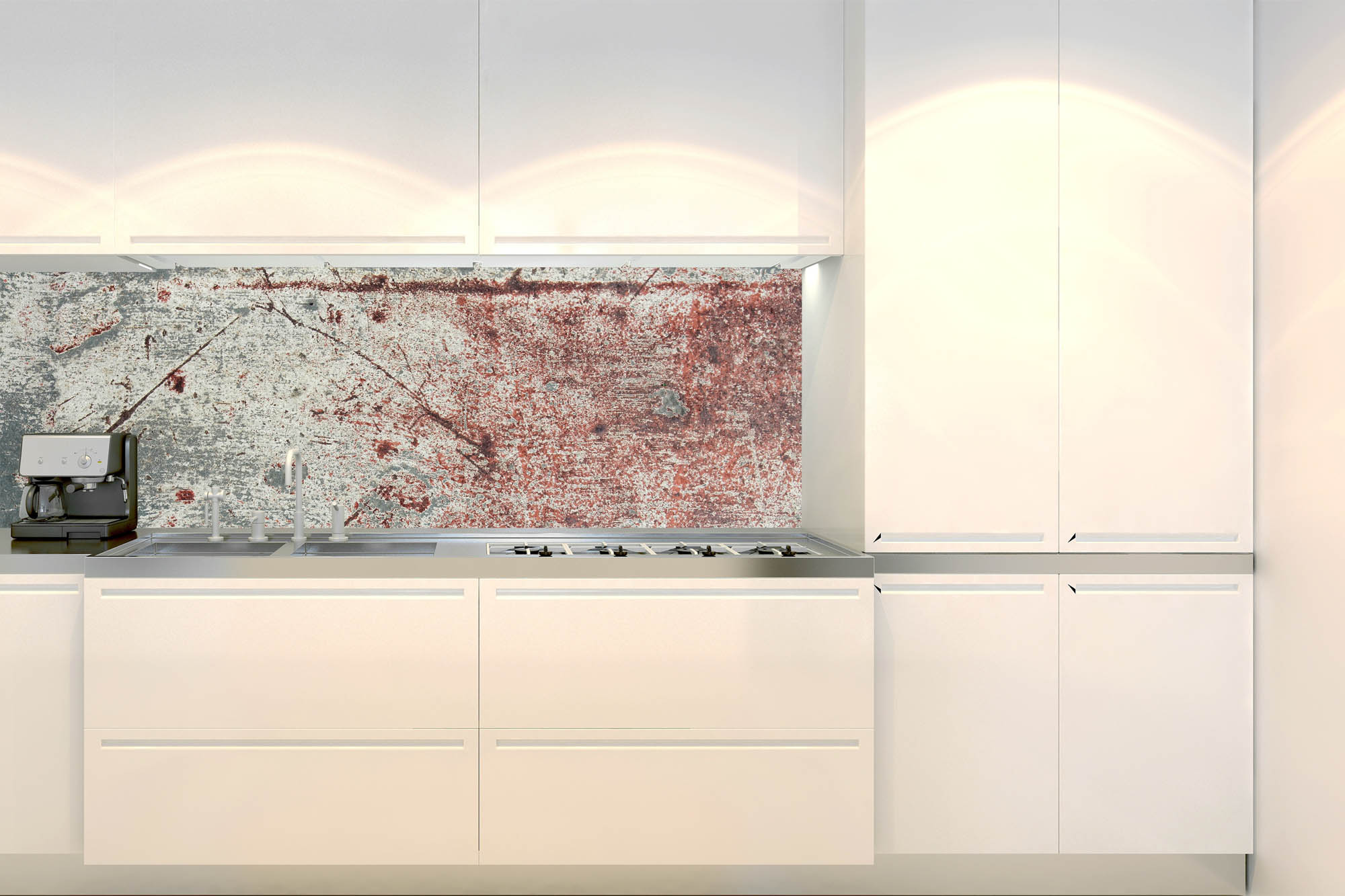 Küchenrückwand Folie - Rustikale Steinmauer 180 x 60 cm