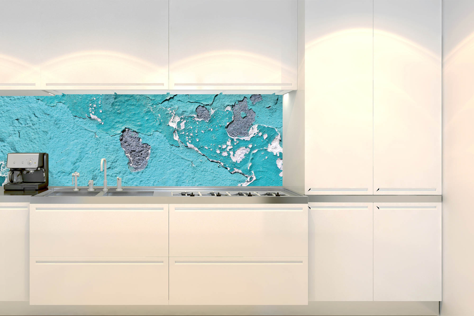 Küchenrückwand Folie - Wand mit abblätternder Farbe 180 x 60 cm
