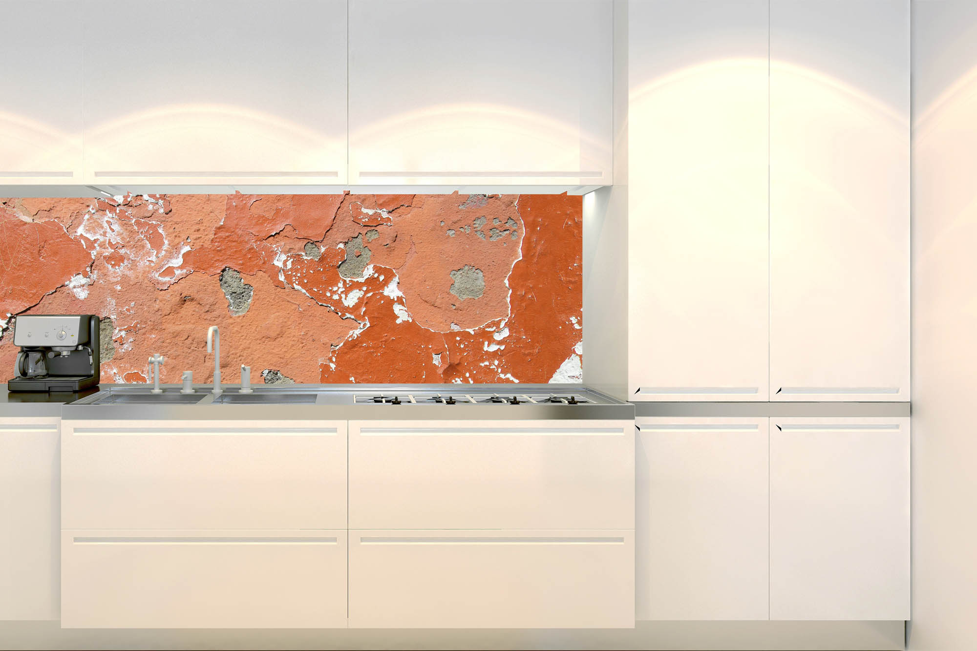 Küchenrückwand Folie - Abgefallener Putz 180 x 60 cm