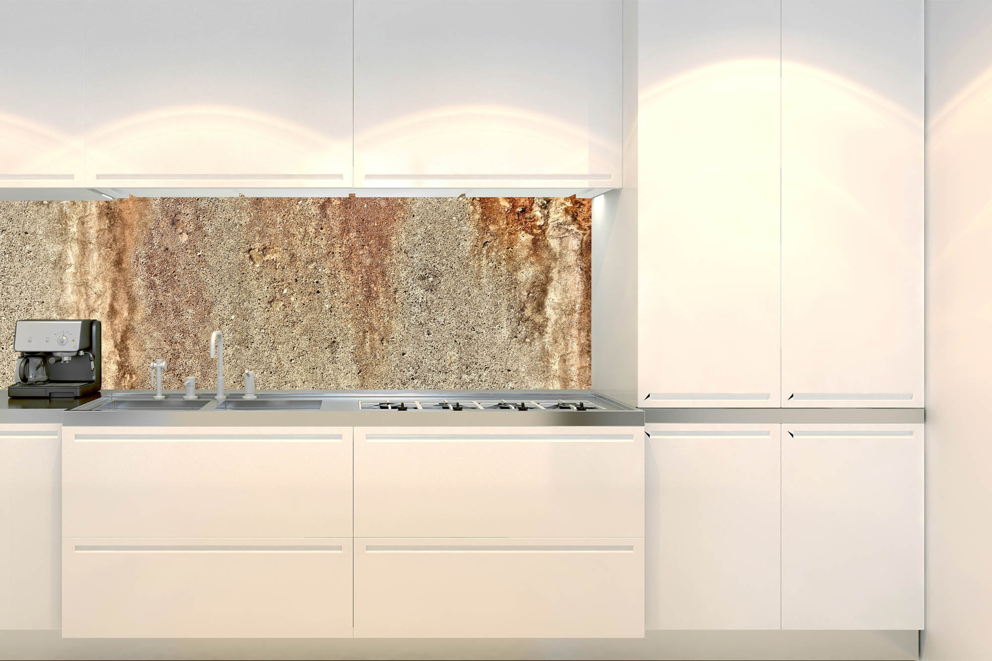 Küchenrückwand Folie - Abgebrochene Betonwand Texture 180 x 60 cm
