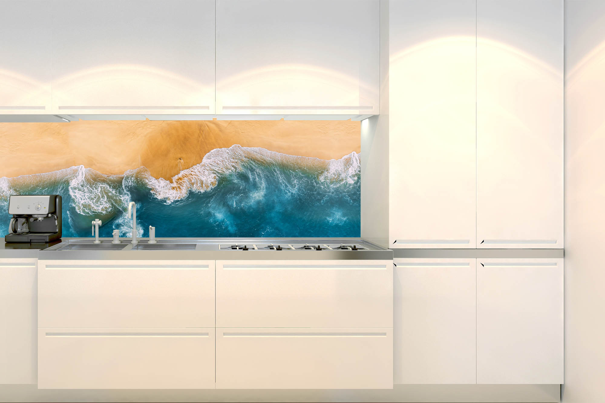 Küchenrückwand Folie - Blauer Morphofalter 180 x 60 cm
