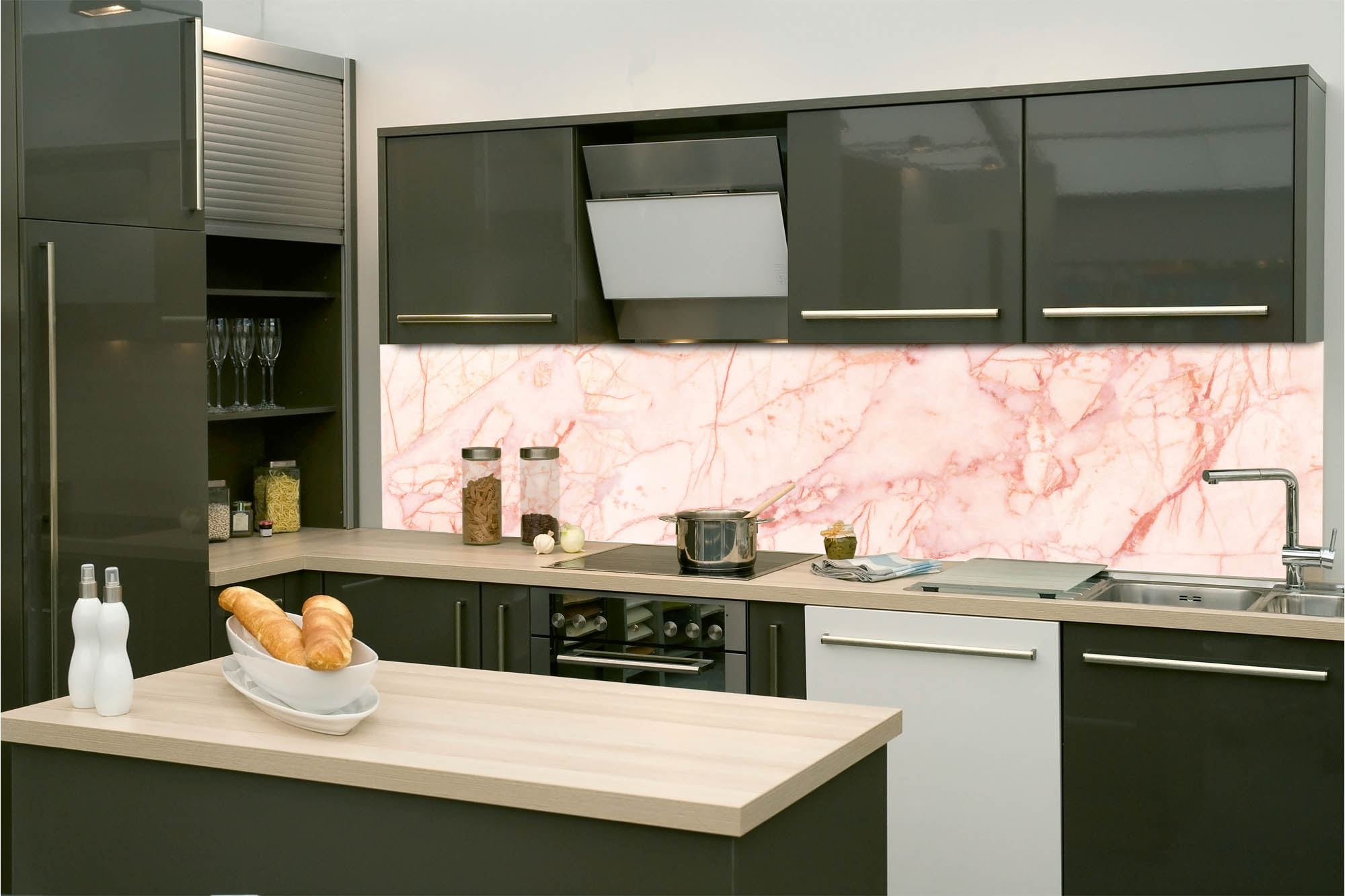 Küchenrückwand Folie - Zimmerinterieur 260 x 60 cm