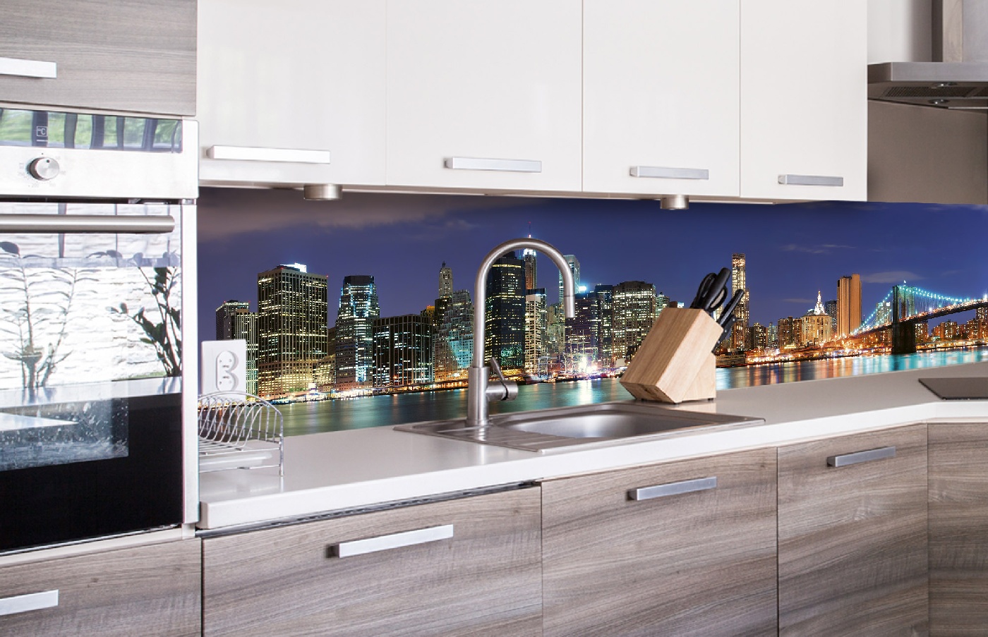 Küchenrückwand Folie - Manhattan 260 x 60 cm