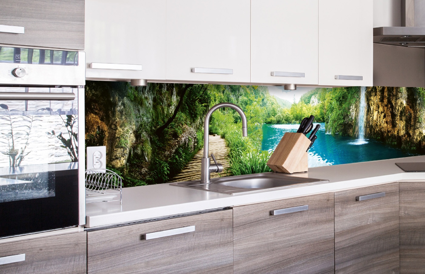 Küchenrückwand Folie - Entspannung im Wald 260 x 60 cm