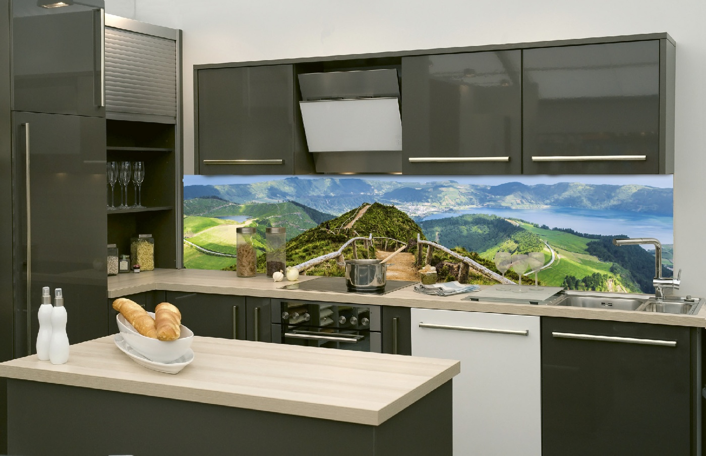 Küchenrückwand Folie - Wanderweg 260 x 60 cm