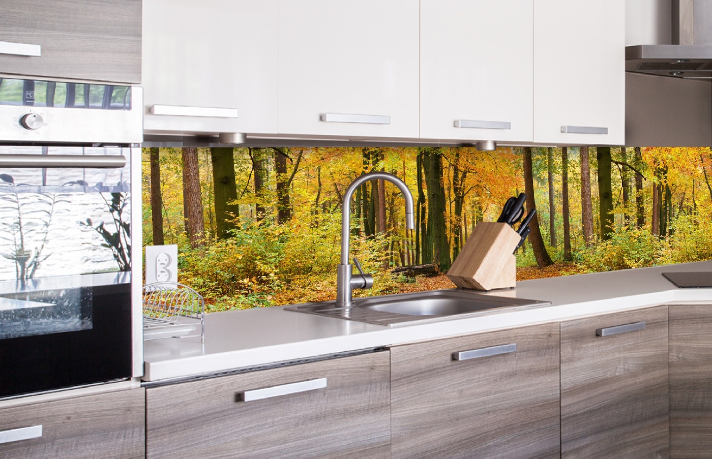 Küchenrückwand Folie - Herbstwald 260 x 60 cm
