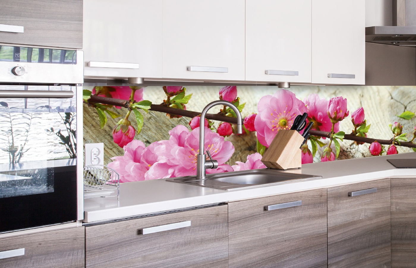 Küchenrückwand Folie - Sakura 260 x 60 cm