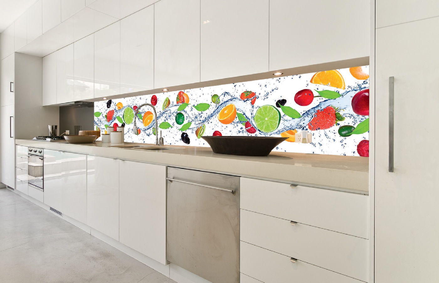 Küchenrückwand Folie - Obst 350 x 60 cm