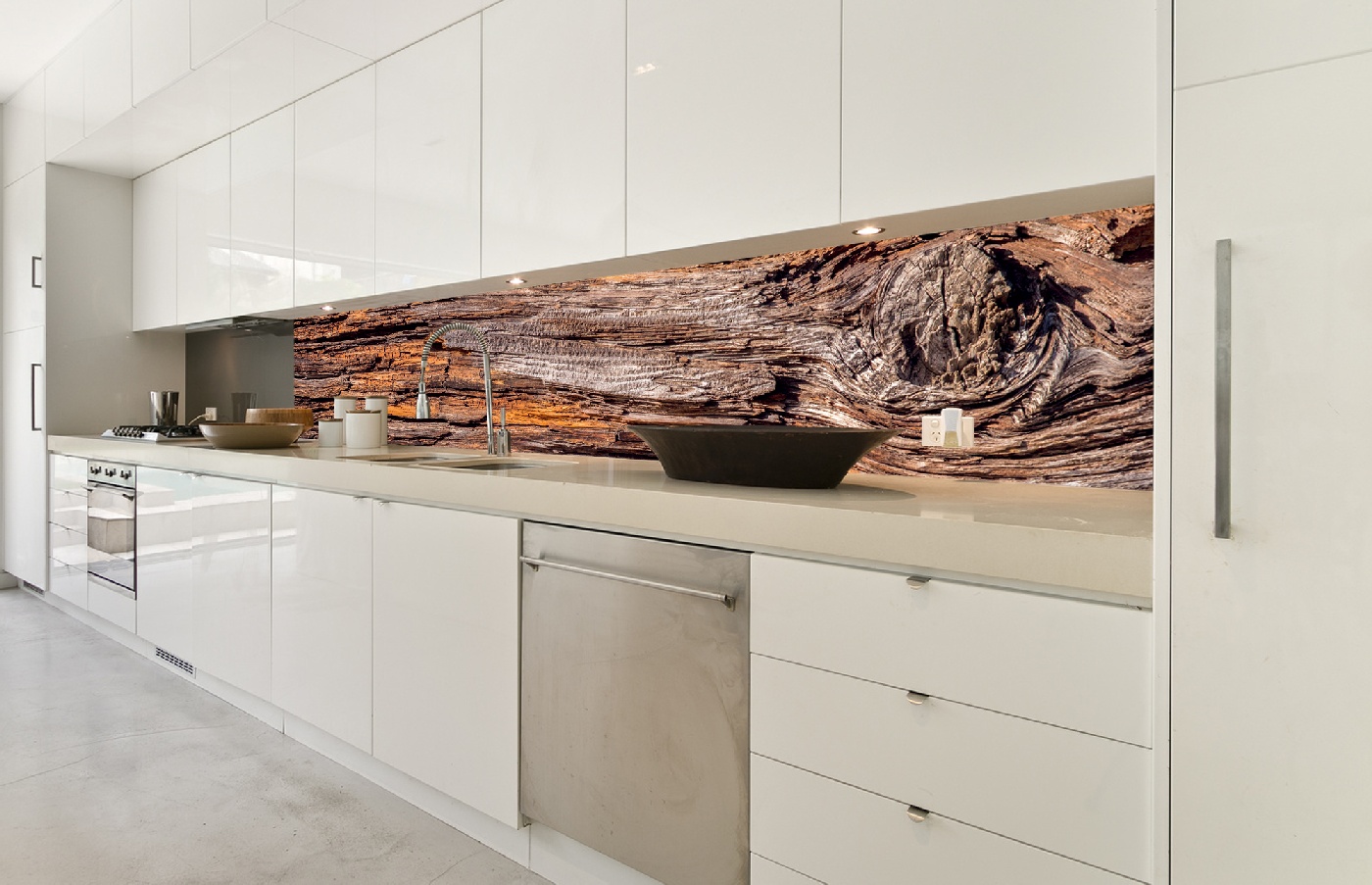 Küchenrückwand Folie - Baumrinde 350 x 60 cm
