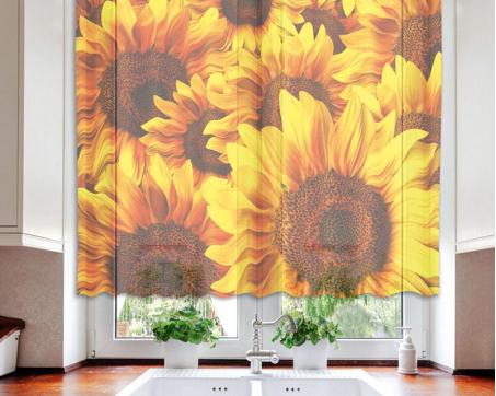Gardinen - Sonnenblume 140 x 120 cm