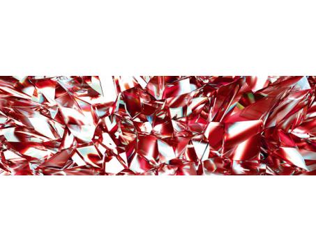 Küchenrückwand Glas - Roter Kristall